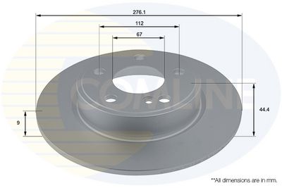 Brzdový kotouč COMLINE ADC1670