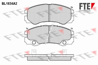 Комплект тормозных колодок, дисковый тормоз FTE 9010413 для OPEL FRONTERA