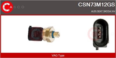 SENZOR PRESIUNE COMBUSTIBIL CASCO CSN73M12GS