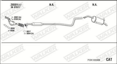 Изпускателна система WALKER FOK105988