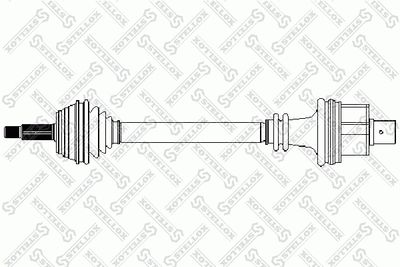 STELLOX 158 1770-SX Полуось в сборе 