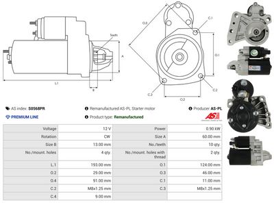 STARTER AS-PL S0568PR 4