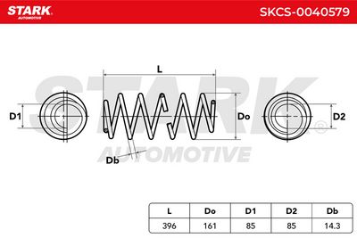 пружина за ходовата част STARK SKCS-0040579