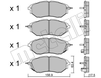 Brake Pad Set, disc brake 22-0763-0