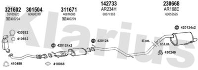 Układ wydechowy KLARIUS 030301E
