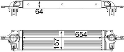 LADELUFTKüHLER MAHLE CI201000P 1