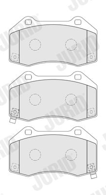 Комплект тормозных колодок, дисковый тормоз JURID 574124J для ABARTH 124