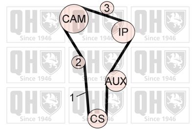 SET CUREA DE DISTRIBUTIE QUINTON HAZELL QBK631 1