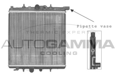 AUTOGAMMA 102883 Радиатор охлаждения двигателя  для PEUGEOT (Пежо)
