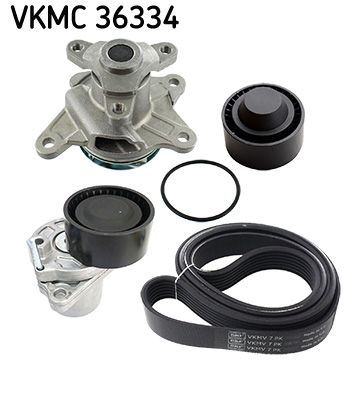 Водяной насос + комплект ручейковых ремней SKF VKMC 36334 для FIAT TALENTO
