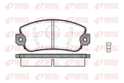 Комплект тормозных колодок, дисковый тормоз REMSA 0372.02 для SEAT RONDA