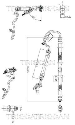 Wąż hydrauliczny, system kierowania TRISCAN 851623009