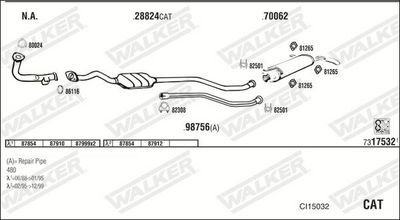 Изпускателна система WALKER CI15032
