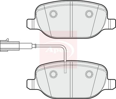 APEC Brake Pad Set, disc brake PAD2039