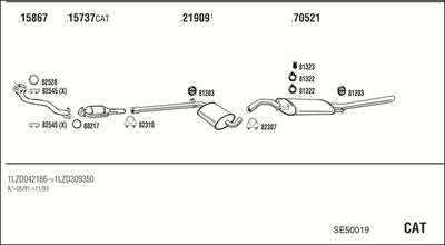 SISTEM DE ESAPAMENT WALKER SE50019