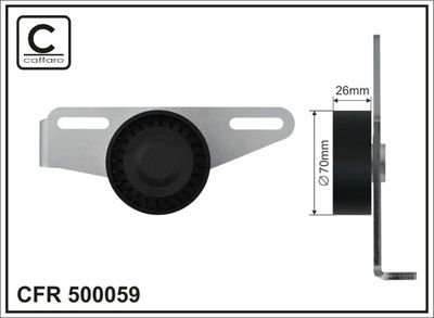 Натяжитель ремня, клиновой зубча CAFFARO 500059 для DACIA SOLENZA