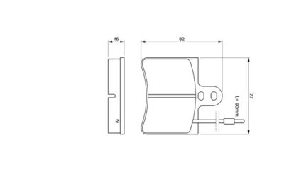 Комплект тормозных колодок, дисковый тормоз BOSCH 0 986 424 026 для CITROËN GS