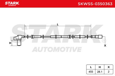 датчик, обороти на колелото STARK SKWSS-0350363