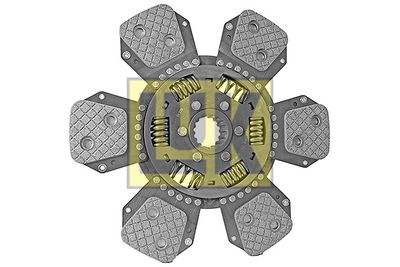 Koppelingsplaat/plaat keramiek (348mm aantal peddels: 6)