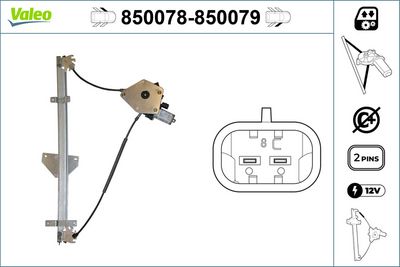 стъклоподемник VALEO 850079