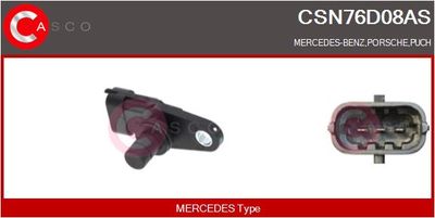 Snímač, poloha vačkového hřídele CASCO CSN76D08AS