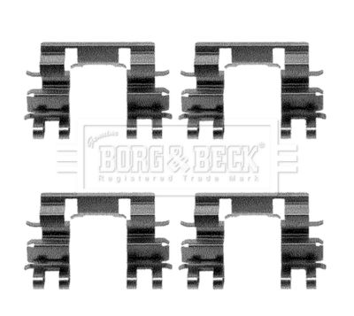Комплектующие, колодки дискового тормоза BORG & BECK BBK1055 для HONDA PRELUDE
