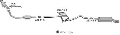 SISTEM DE ESAPAMENT ERNST 010454