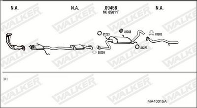 SISTEM DE ESAPAMENT WALKER MA40015A