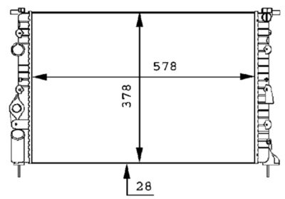 RADIATOR RACIRE MOTOR MAHLE CR494000S 1