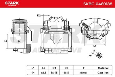 спирачен апарат STARK SKBC-0460188