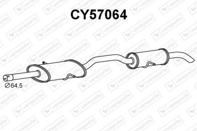 Глушитель выхлопных газов конечный VENEPORTE CY57064 для CHRYSLER VOYAGER