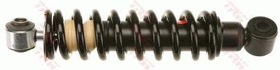 Shock absorber, driver cab suspension
