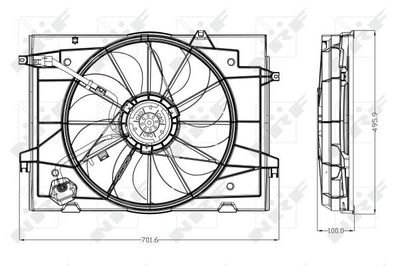 VENTILATOR RADIATOR NRF 47285 1