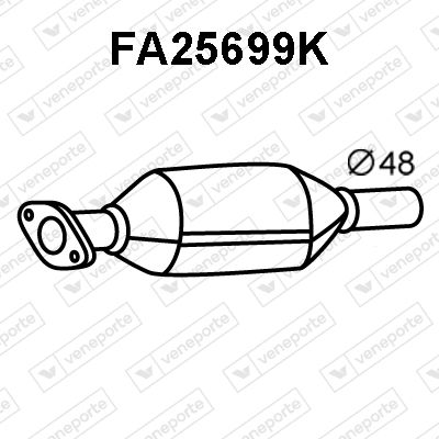 Катализатор VENEPORTE FA25699K для FIAT STRADA