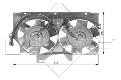 NRF 47036 Вентилятор системы охлаждения двигателя  для FORD TRANSIT (Форд Трансит)
