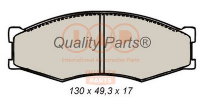 Комплект тормозных колодок, дисковый тормоз IAP QUALITY PARTS 704-13040 для NISSAN VANETTE