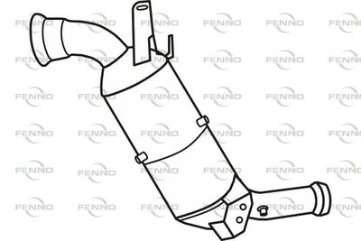 Filtr sadzy / filtr cząstek stałych, układ wydechowy FENNO P9816DPF