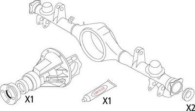 CORTECO Dichtungssatz, Differential