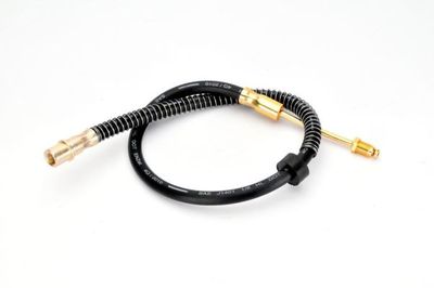 Remleiding/slang flexibel Achter Links (lengte 640mm, F10x1/M10x1) past: CITROEN C5 II, C5 III, C6  PEUGEOT 407, 508, 508 I 1.6-3.0D 03.04-