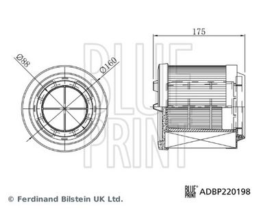 BLUE PRINT Air Filter ADBP220198