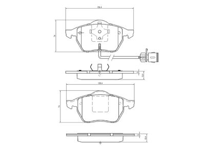 комплект спирачно феродо, дискови спирачки A.Z. Meisterteile AZMT-44-022-1370