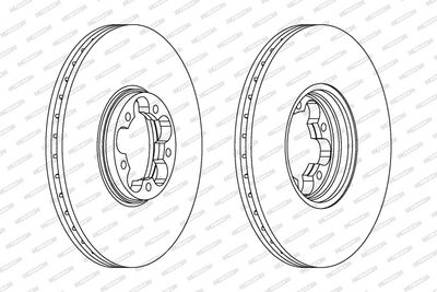 BREMSSCHEIBE FERODO DDF1112C 1
