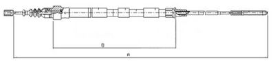 Håndbremsekabel METZGER 10.7410