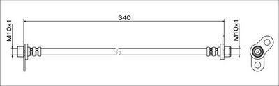 спирачен маркуч METZGER AUTOTEILE 4111744
