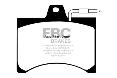 Комплект тормозных колодок, дисковый тормоз EBC Brakes DP349 для PEUGEOT 104
