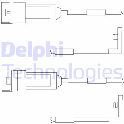 Сигнализатор, износ тормозных колодок DELPHI LZ0123 для OPEL CORSA
