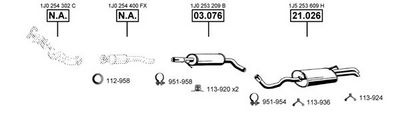 Изпускателна система ASMET VA030570