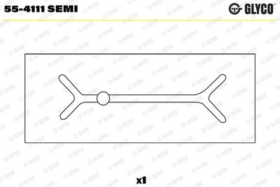 LAGERBUCHSE PLEUEL GLYCO 554111SEMI 0