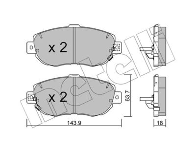 Brake Pad Set, disc brake 22-0756-0