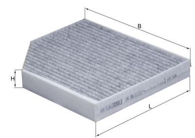 Filtr, vzduch v interiéru KNECHT LAK 386